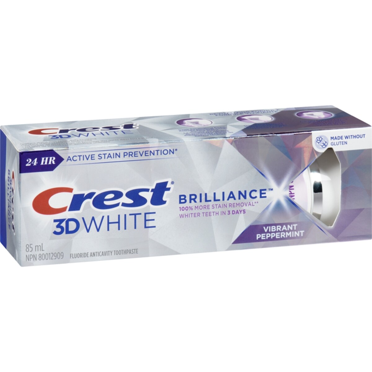 Dentifrice 3D White Brillance, Menthe poivrée pétillante
