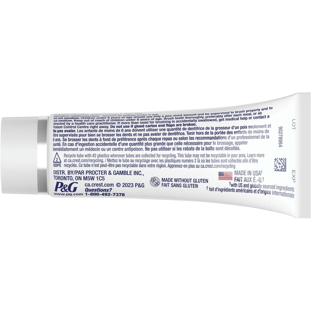 Dentifrice 3D White Brillance, Menthe poivrée pétillante