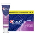 Crest Dentifrice blanchissant 3D White Avancé Éclat de menthe, 70 mL, paquet de 3