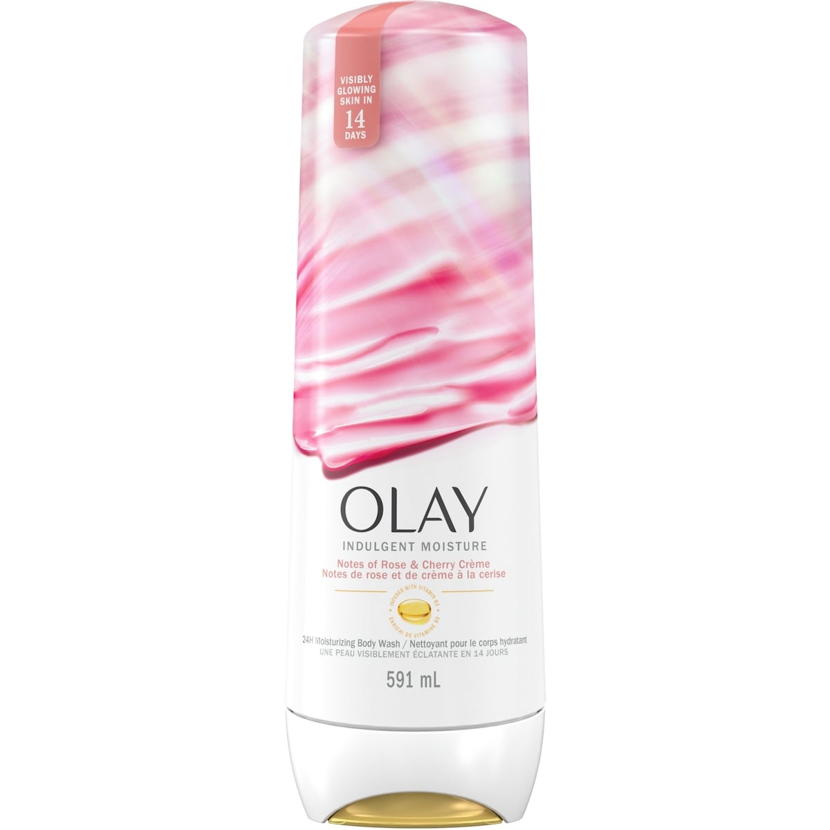 Nettoyant pour le corps Indulgent Moisture enrichi de vitamine B3, Notes de rose et de crème de cerise