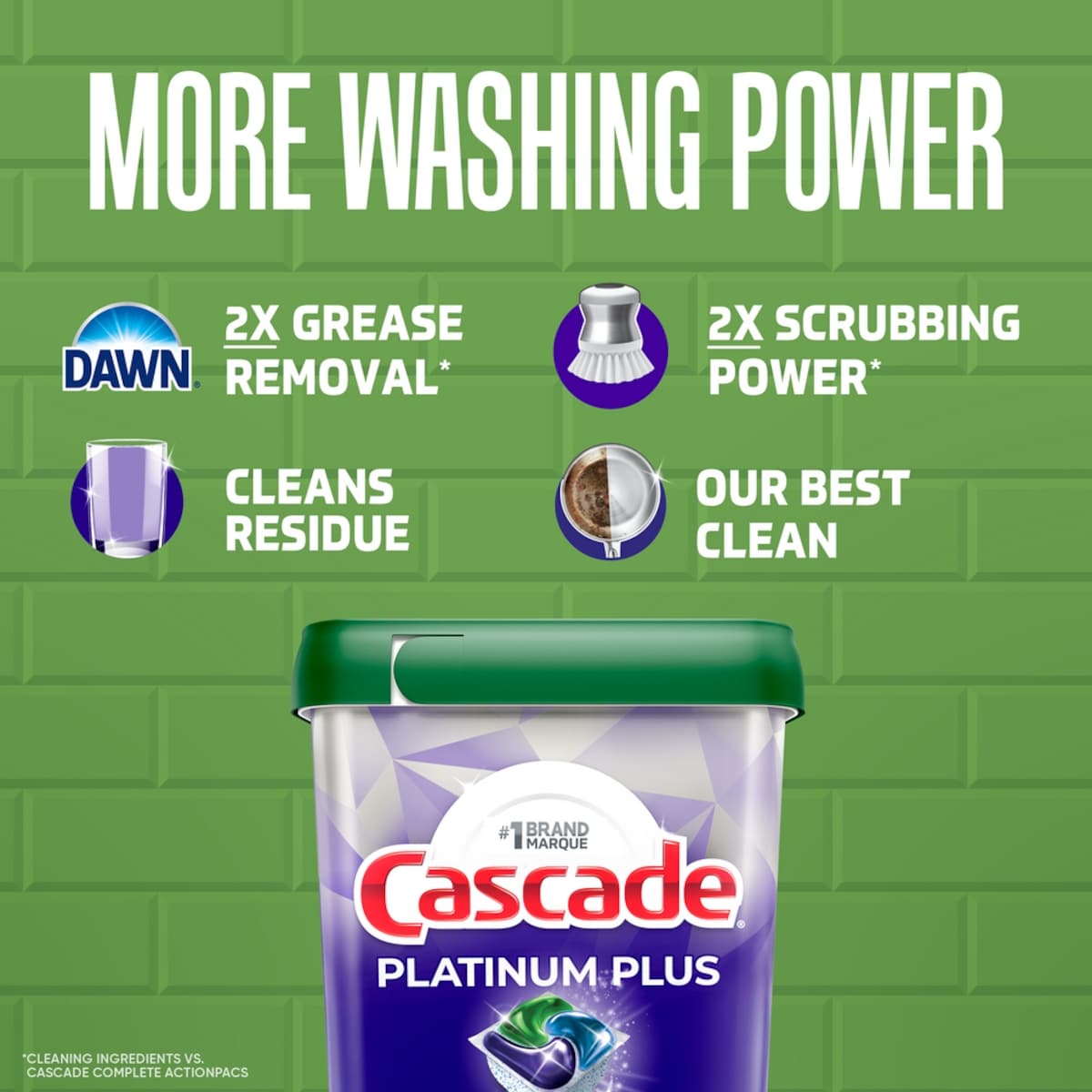 Sachets pour lave-vaisselle Platinum Plus