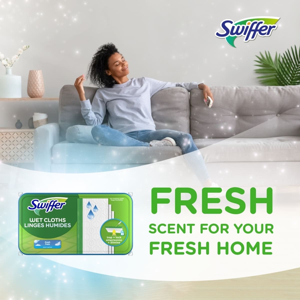 Linges humides parfum Frais