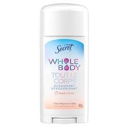 Whole Body Stick Aluminum Free Deodorant for Women with notes of Peach & Vanilla 2