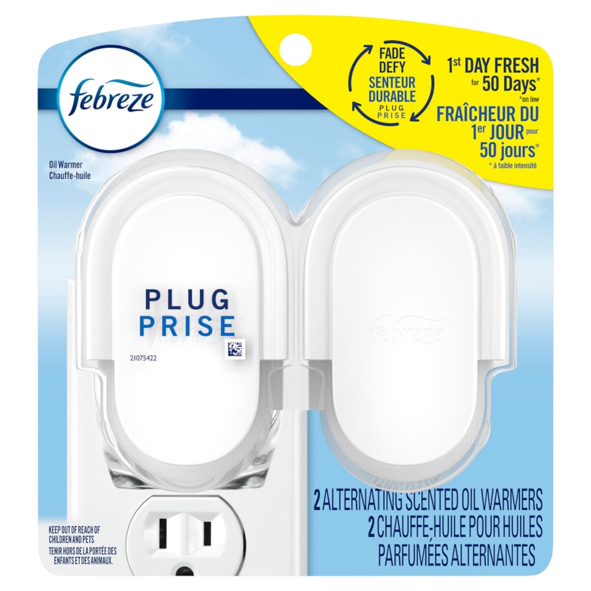 Assainisseur d’air Febreze Prise, chauffe-huile pour huile parfumée