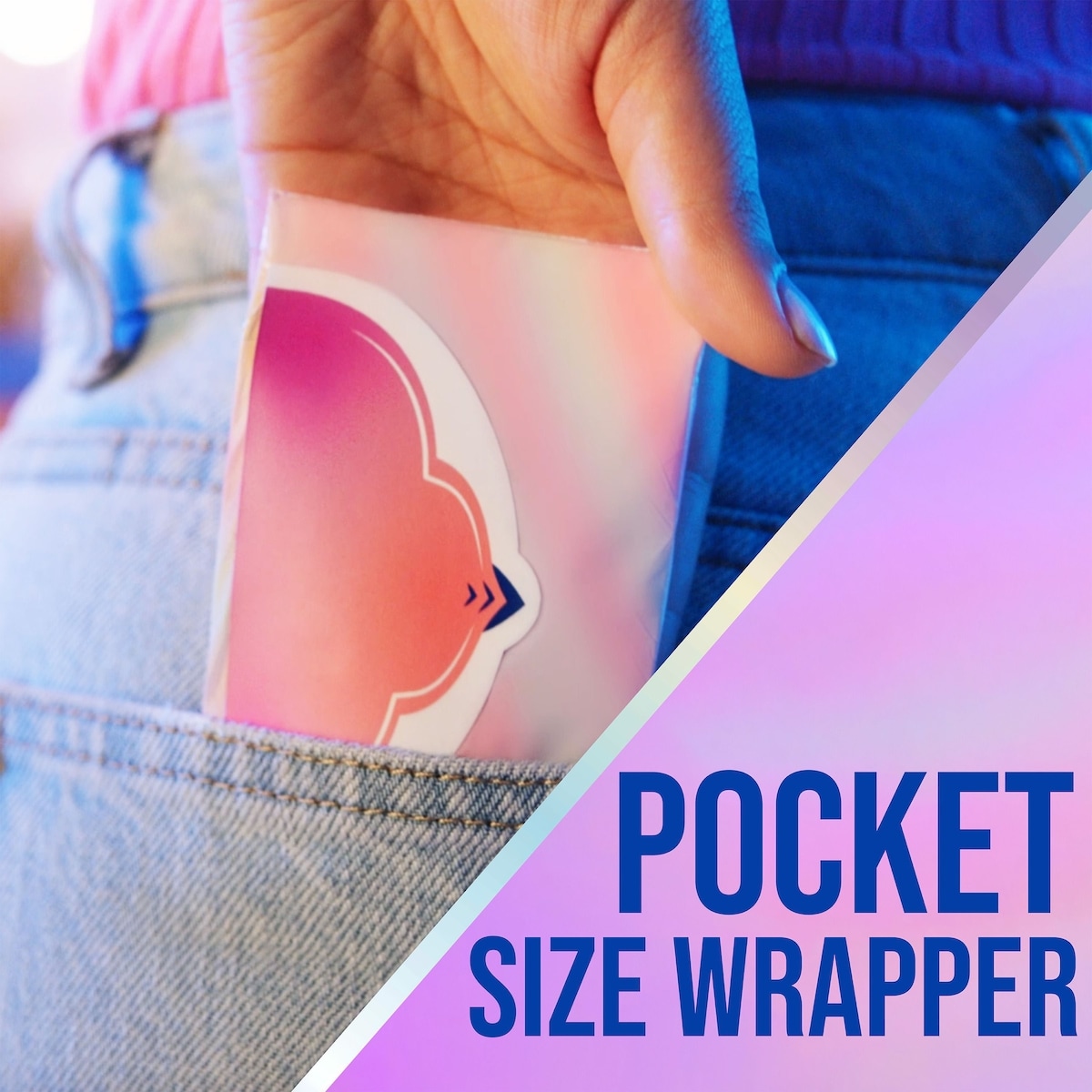 Pocket Feminine Pads with FlexFoam, Size 2, Heavy Flow, with Wings