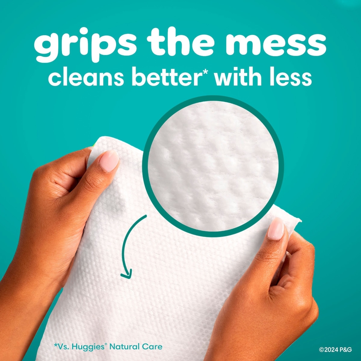 Lingettes pour bébés Pampers pur et délicat, 99 % d’eau, hypoallergéniques, non parfumées, entièrement à base de plantes, lingettes pour bébés sans plastique, 468 lingettes pour bébés au total (6X emballages rabattables)