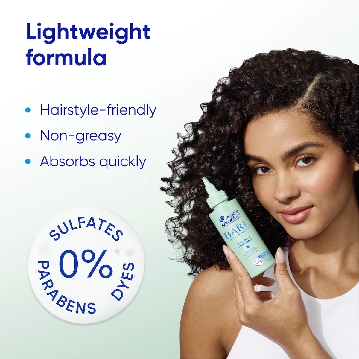 BARE Itchy Scalp Relief Serum, Instant Cooling, Lightweight, Anti-Dandruff