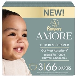 NEW AMORE, Size 3, lbs (13-26 lbs), 66 Count, Our Best Diaper 1