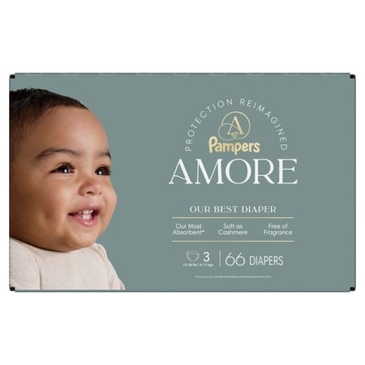 NEW AMORE, Size 3, lbs (13-26 lbs), 66 Count, Our Best Diaper 2