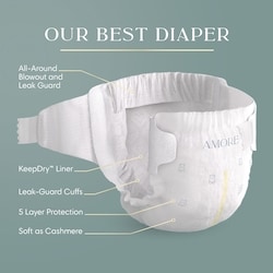 NEW AMORE, Size 3, lbs (13-26 lbs), 66 Count, Our Best Diaper 3
