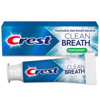 Clean Breath Spearmint Toothpaste – Neutralizes Bad Breath, Antibacterial Protection, Fights Cavities, Freshens Breath, Gently Whitens