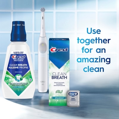 Clean Breath Spearmint Toothpaste – Neutralizes Bad Breath, Antibacterial Protection, Fights Cavities, Freshens Breath, Gently Whitens 3