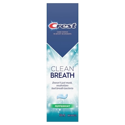 Clean Breath Peppermint Toothpaste – Neutralizes Bad Breath, Antibacterial Protection, Fights Cavities, Freshens Breath, Gently Whitens 2