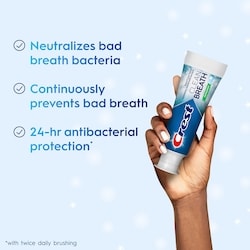 Clean Breath Peppermint Toothpaste – Neutralizes Bad Breath, Antibacterial Protection, Fights Cavities, Freshens Breath, Gently Whitens 5