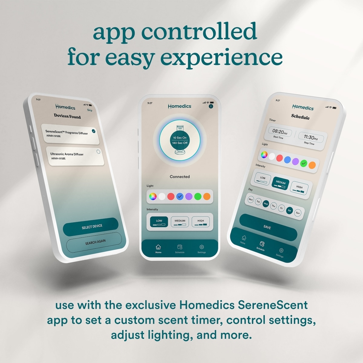 Serenescents Waterless Diffuser Mini Gray