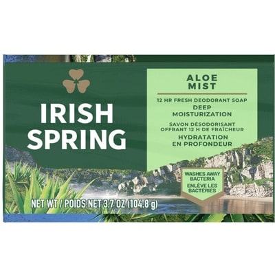 Aloe Mist Deodorant Bar Soap for Men, 104.7 g, 3 Pack