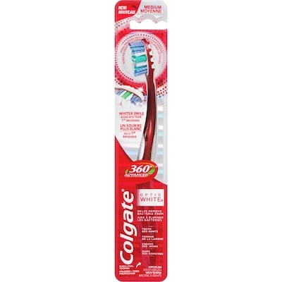 360° Advanced Optic White Toothbrush, Medium