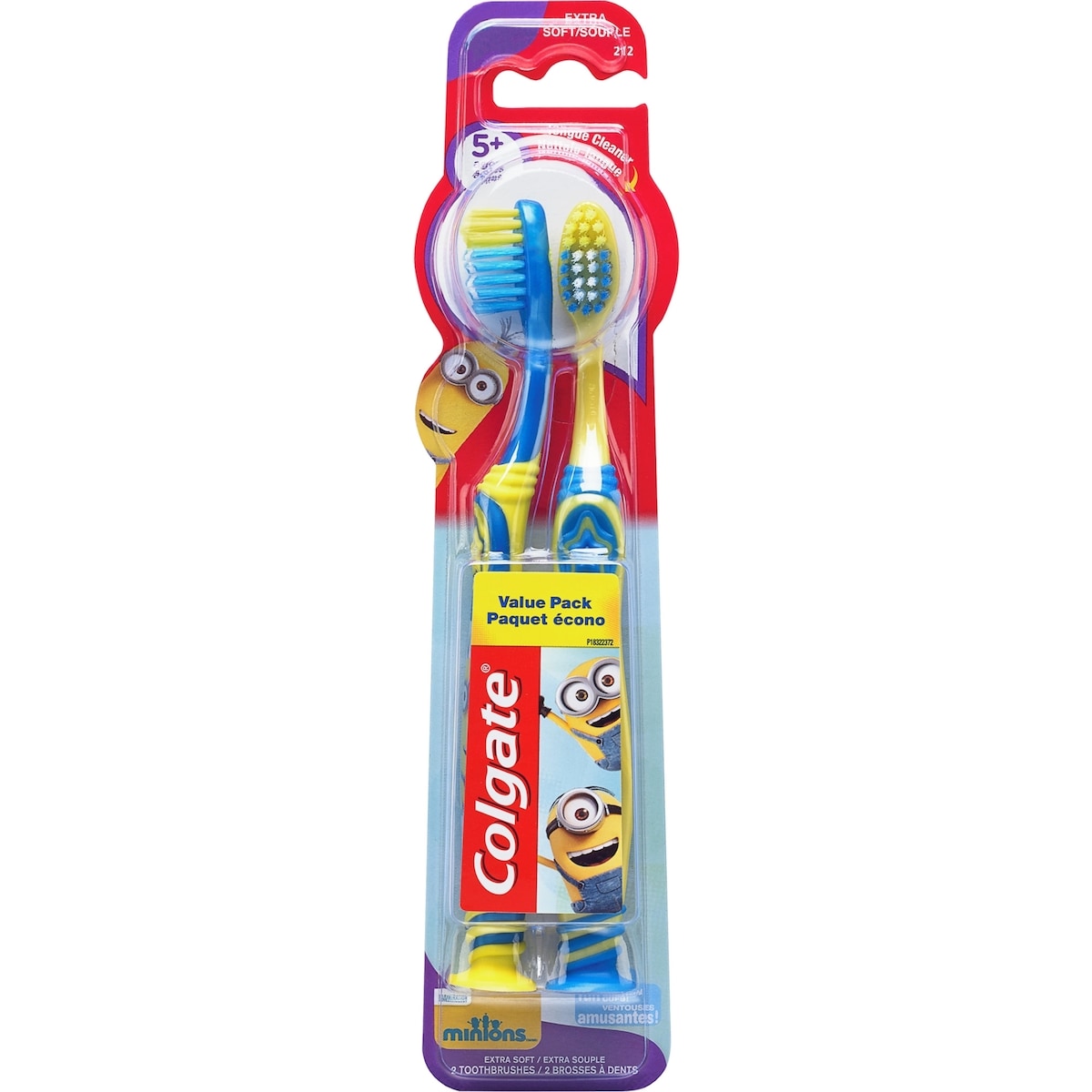 Colgate Colgate Kids Minions Extra Soft Toothbrush with Suction Cup - 2 Count 2 ea
