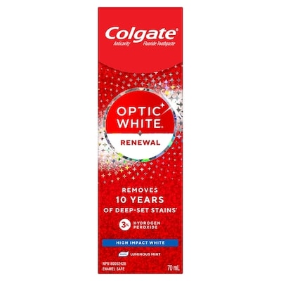 Optic White Renewal High Impact White Teeth Whitening Toothpaste  70 mL