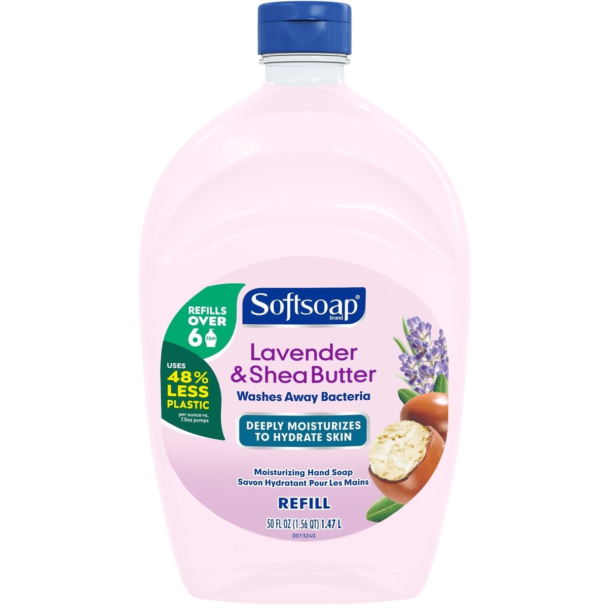 Recharge de savon liquide pour les mains hydratant intense Softsoap Lavender & Shea Butter, 1,47 L