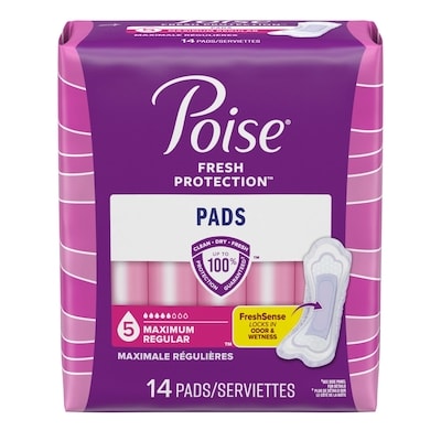 Incontinence Pads, Maximum Absorbency, Regular 2