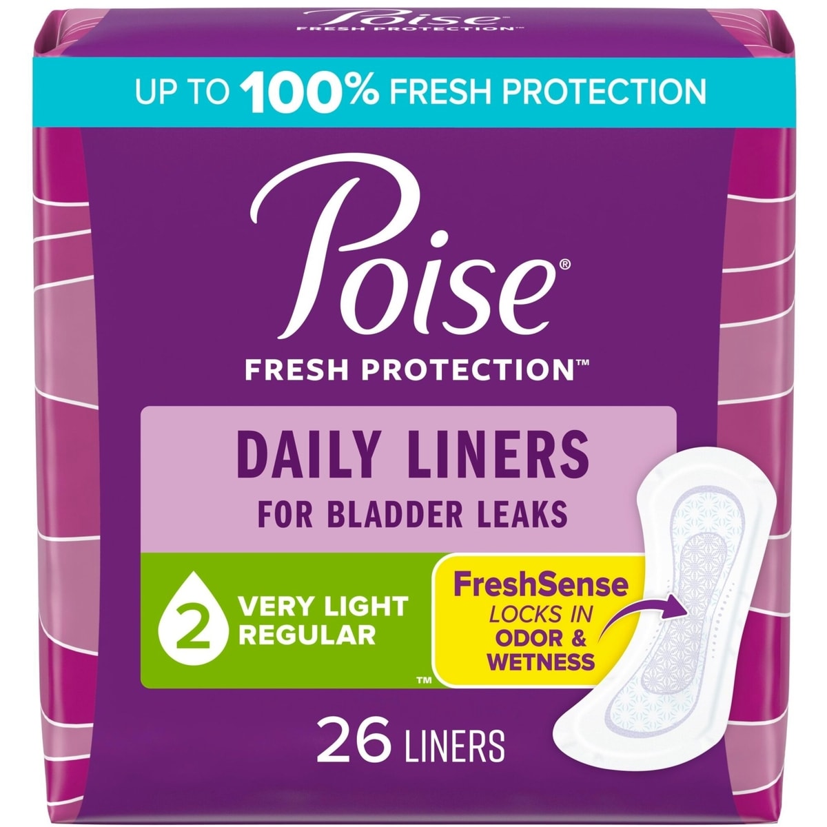 Daily Incontinence Panty Liners, Very Light Absorbency