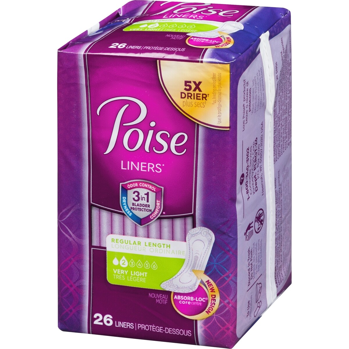 Daily Incontinence Panty Liners, Very Light Absorbency