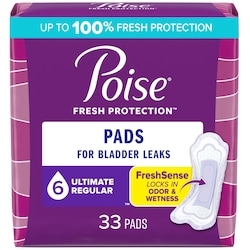 Incontinence Pads, Ultimate Absorbency, Regular 1