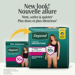 Fresh Protection Adult Incontinence & Postpartum Bladder Leak Underwear for Women, Disposable, Maximum, Large, Blush 3