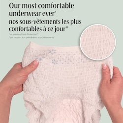 Fresh Protection Adult Incontinence & Postpartum Bladder Leak Underwear for Women, Disposable, Maximum, Large, Blush 6