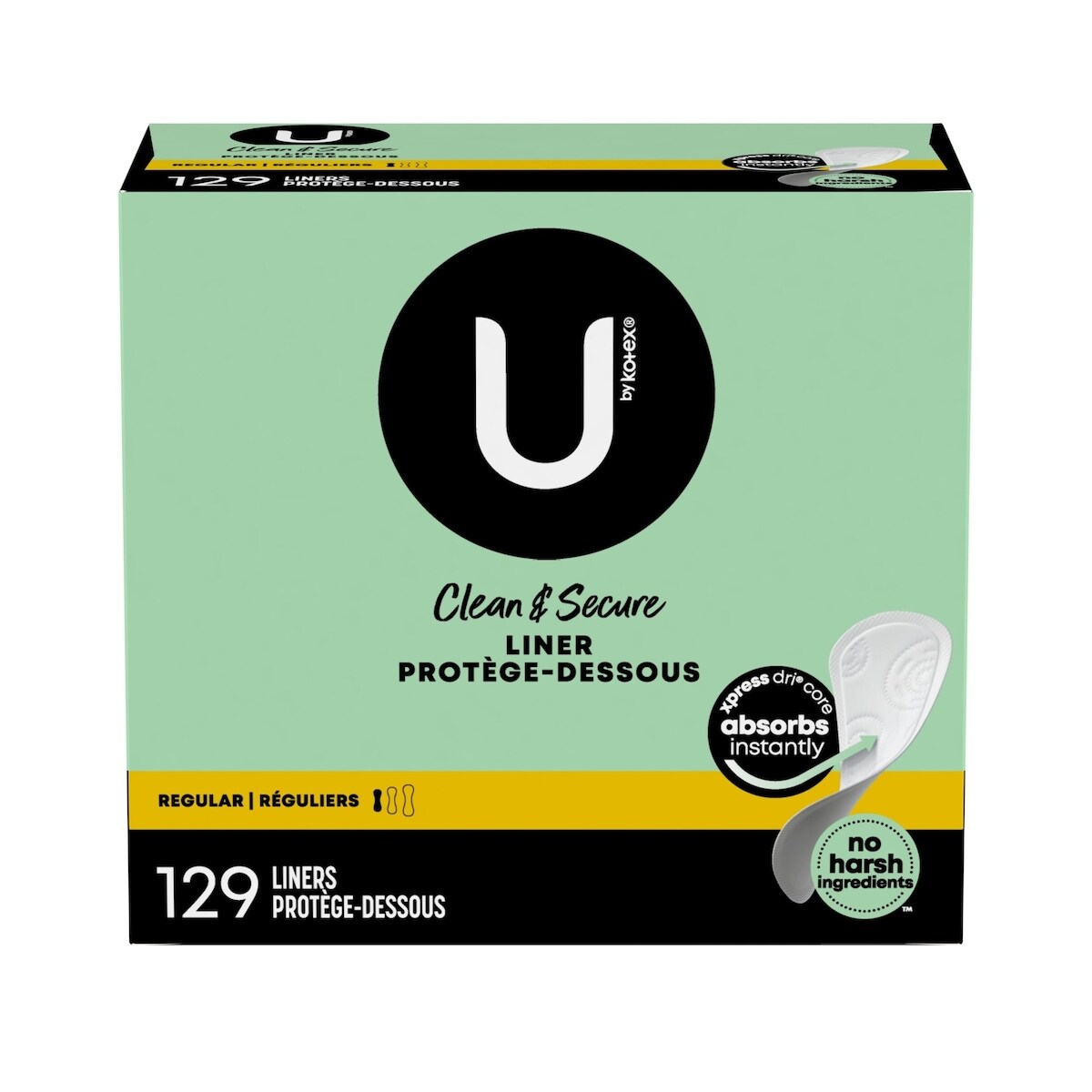 Clean & Secure Panty Liners, Light Absorbency