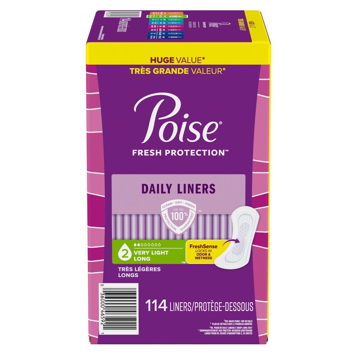 Daily Incontinence Panty Liners, Very Light Absorbency