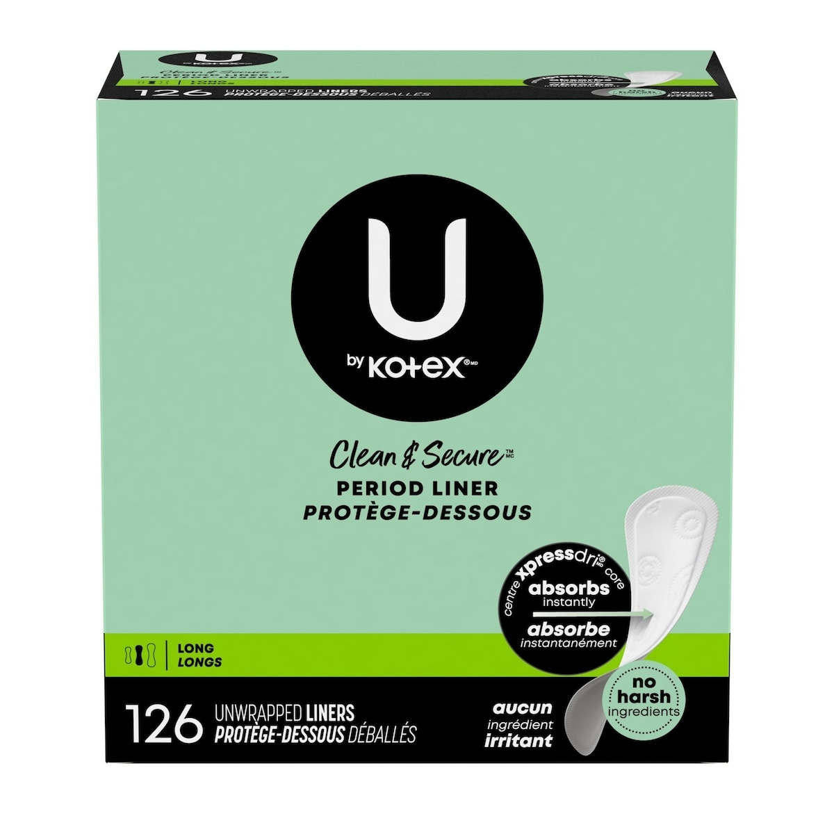 Clean & Secure Panty Liners, Light Absorbency