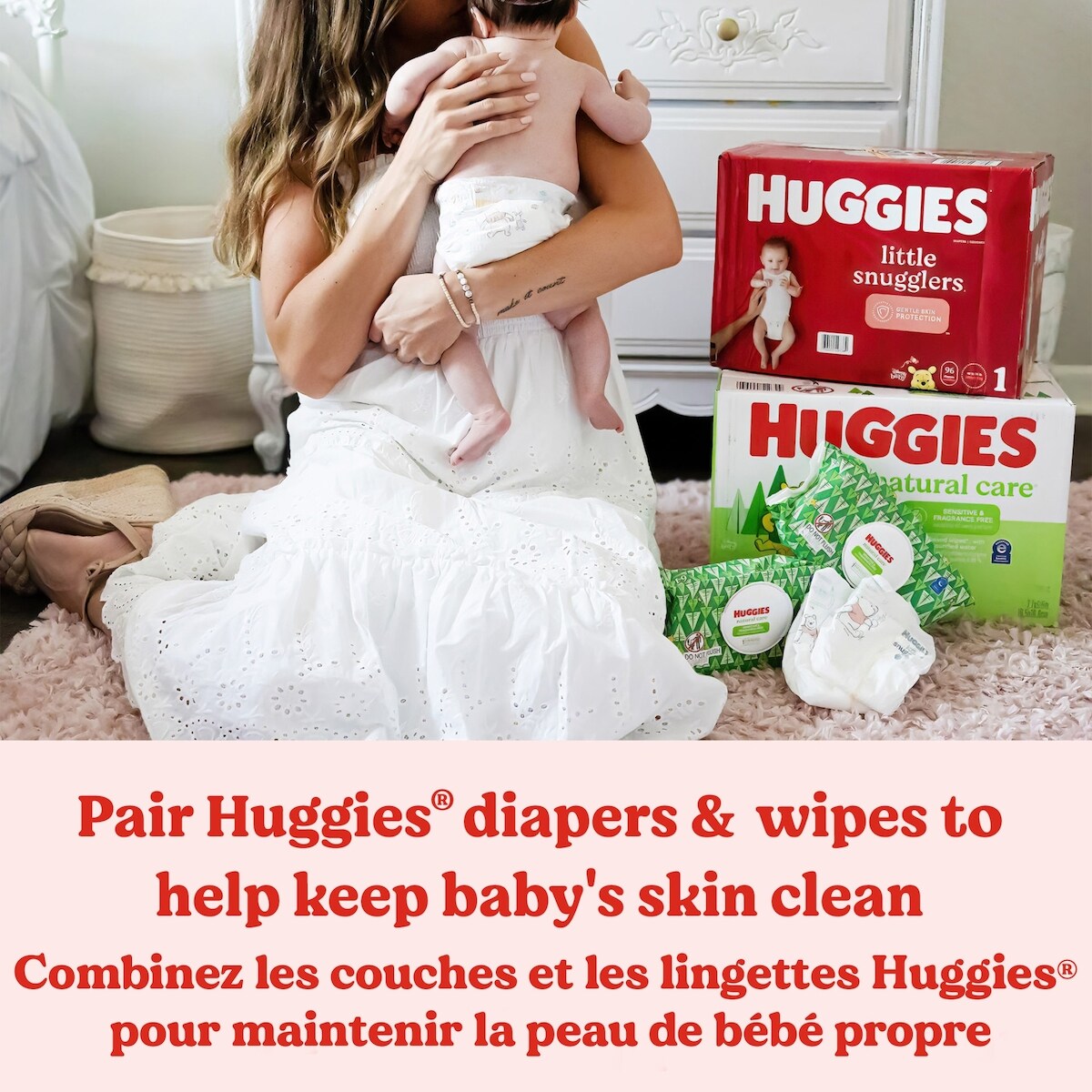 Huggies Natural Care Sensitive Baby Wipes, Unscented, 10 Flip-Top Packs (560 Wipes Total)
