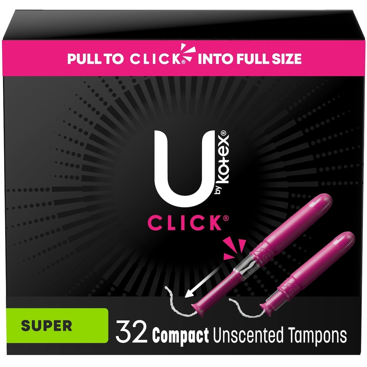 Tampons compacts Click, absorption super