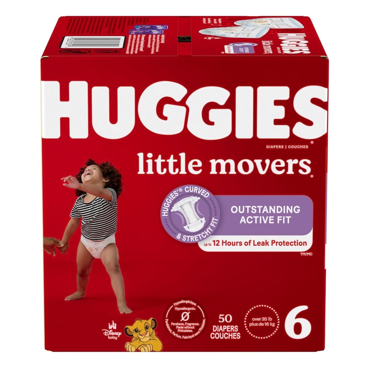 Couches pour bébés Little Movers, taille ( livres et plus