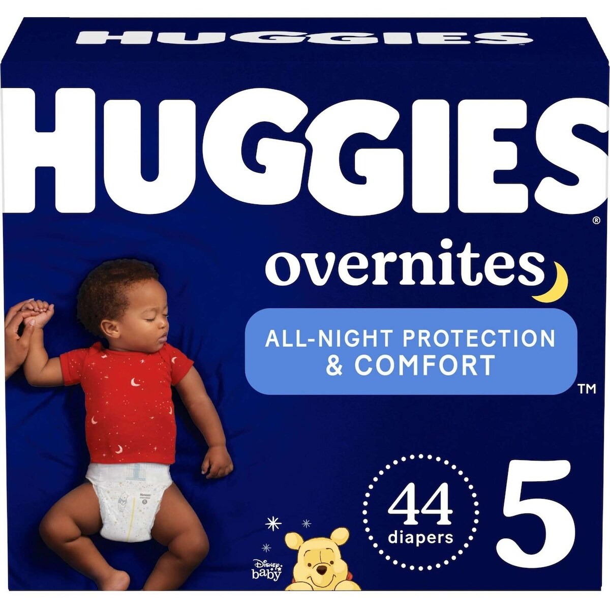 Couches pour bébés Huggies Overnites, taille 5, 44 couches
