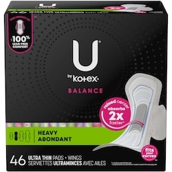 Ultra Thin Pads with Wings, Heavy Absorbency 2