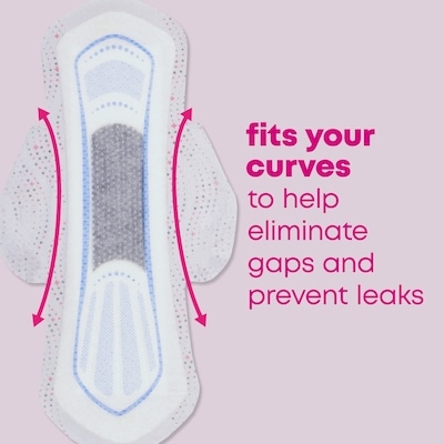 Ultra Thin Pads with Wings, Heavy Absorbency 6