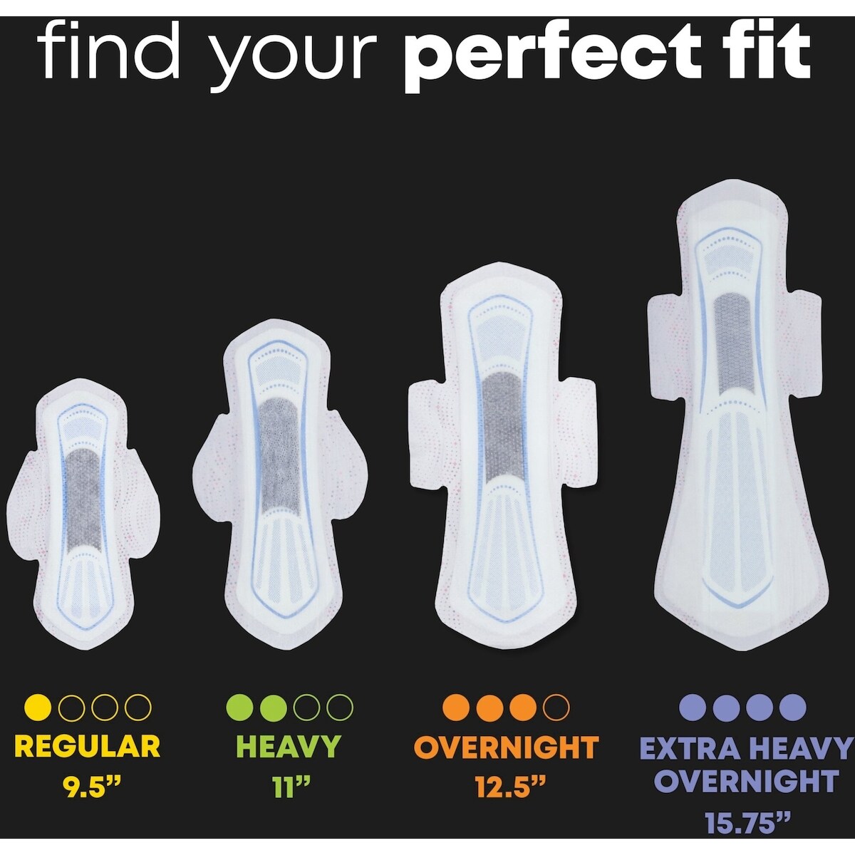 Serviettes ultraminces de nuit U by Kotex Balance avec ailes