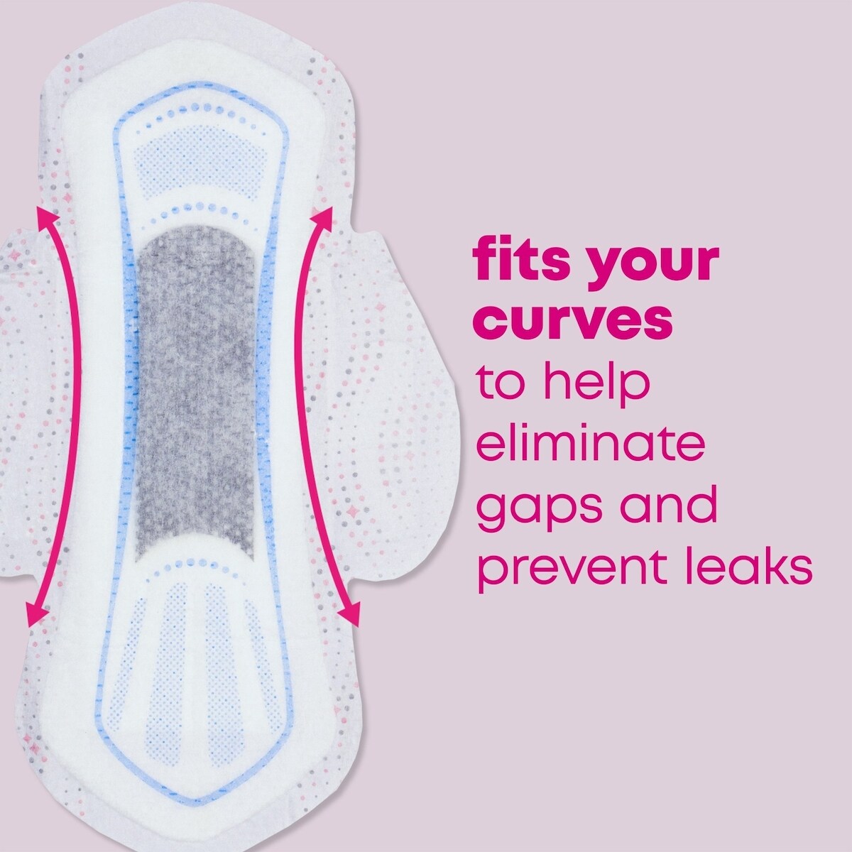 Serviettes ultraminces U by Kotex Balance avec ailes