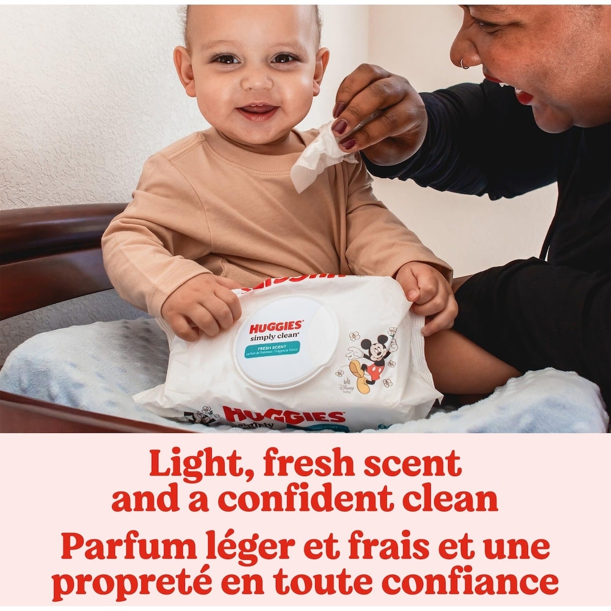 Lingettes pour bébés Simply Clean au parfum frais