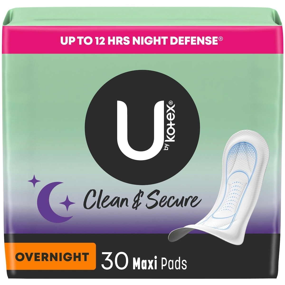 Clean & Secure Overnight Maxi Pads