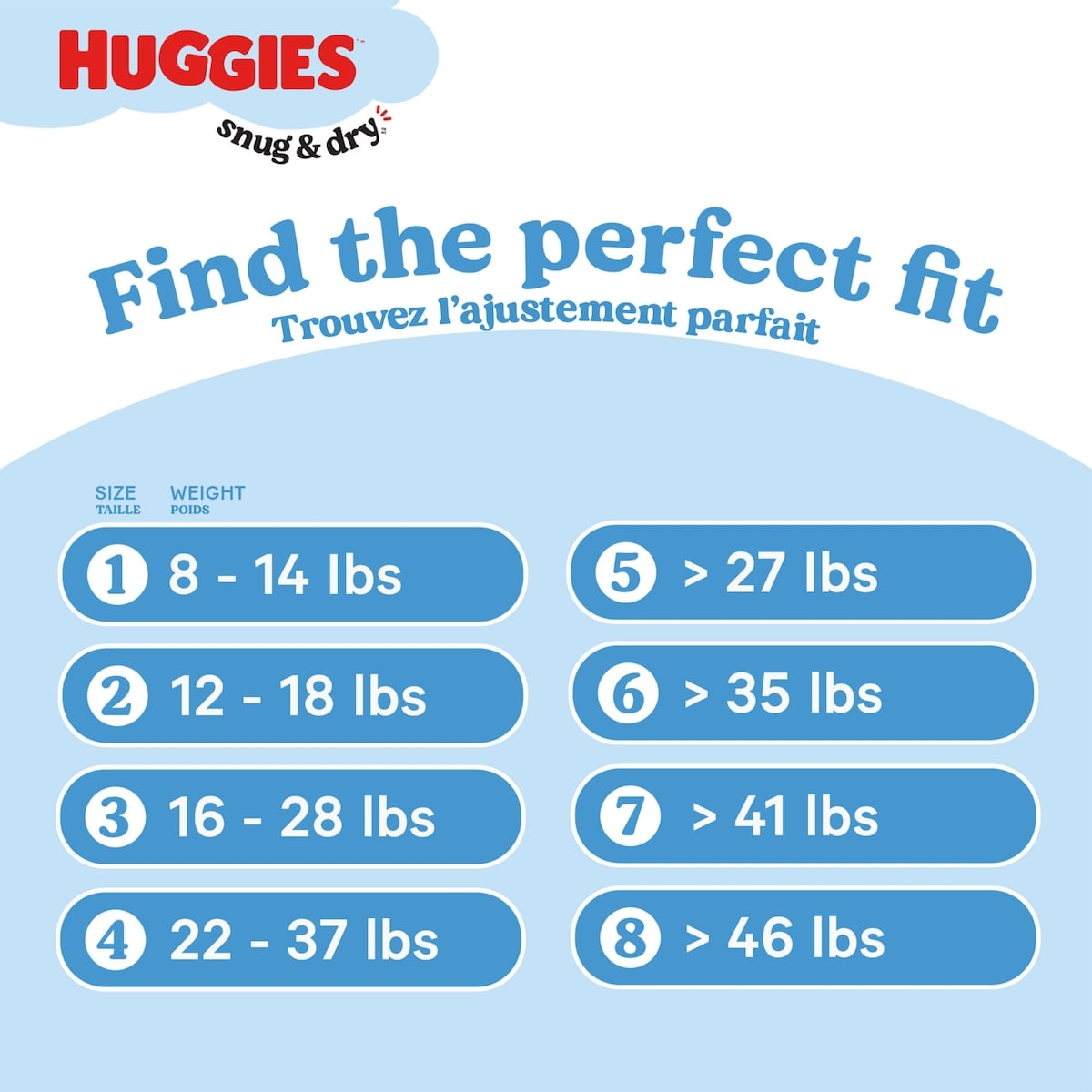Snug & Dry Baby Diapers, Size 1 (8-14 lbs)