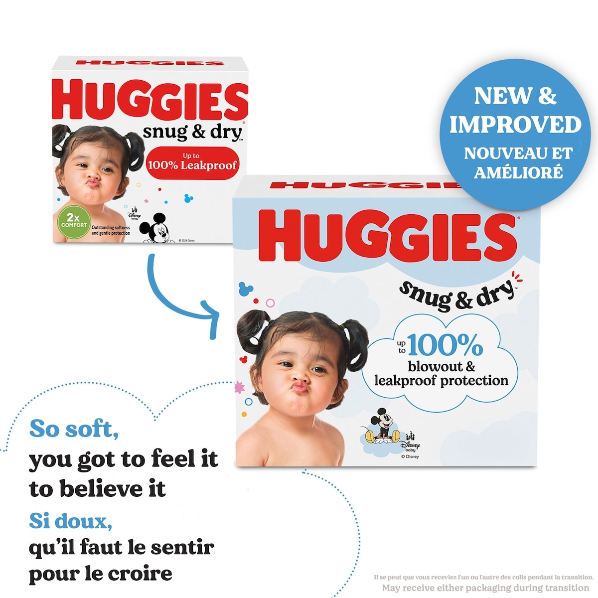 Snug & Dry Baby Diapers, Size 7 (41+ lbs), 54 Ct