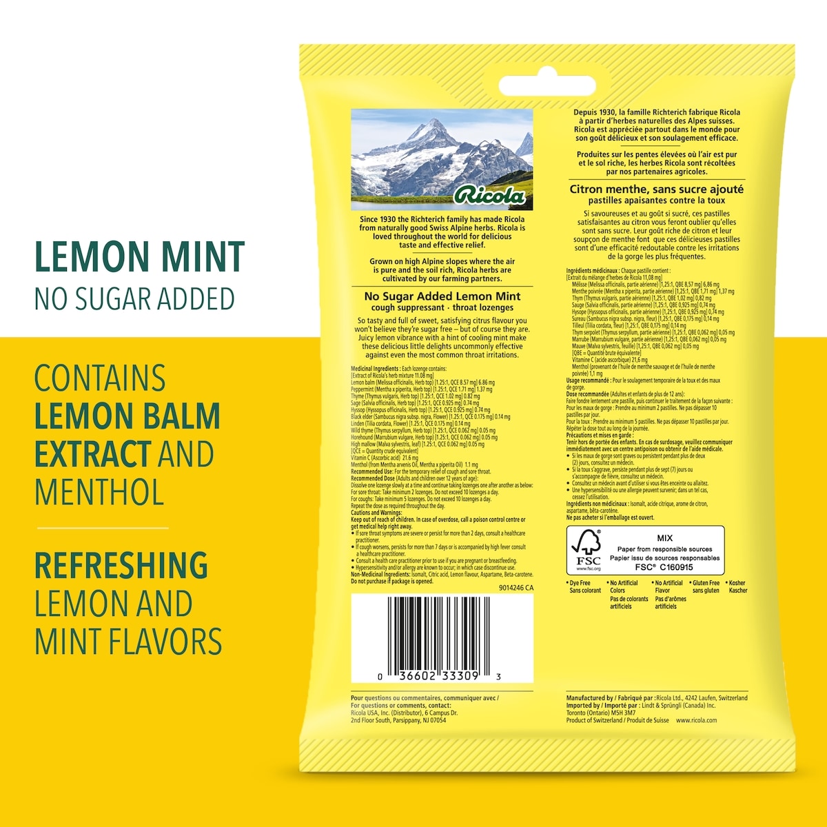 Ricola Bag - Lemon Mint NSA