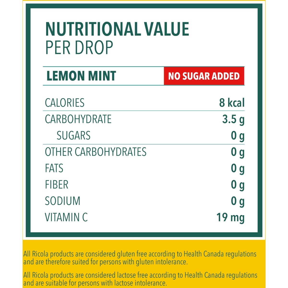 Ricola Bag - Lemon Mint NSA