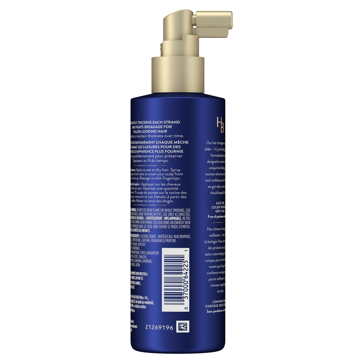 Soin épaississant avec biotine, Volumineux et vif pour cheveux fins ou plats, 190mL