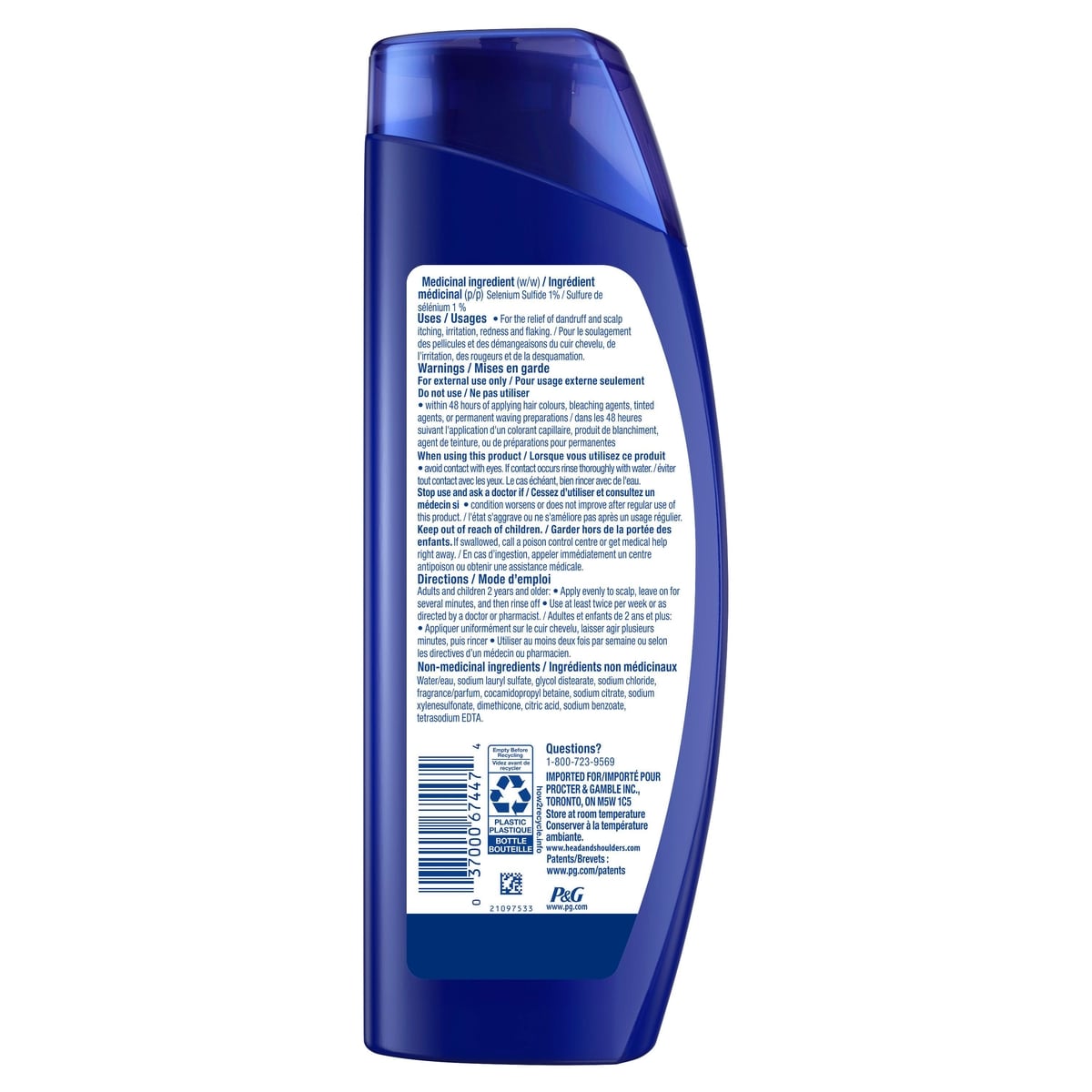 Head & Shoulders Clinical Dandruff Defense + Advanced Oil Control Shampoo, 400 mL