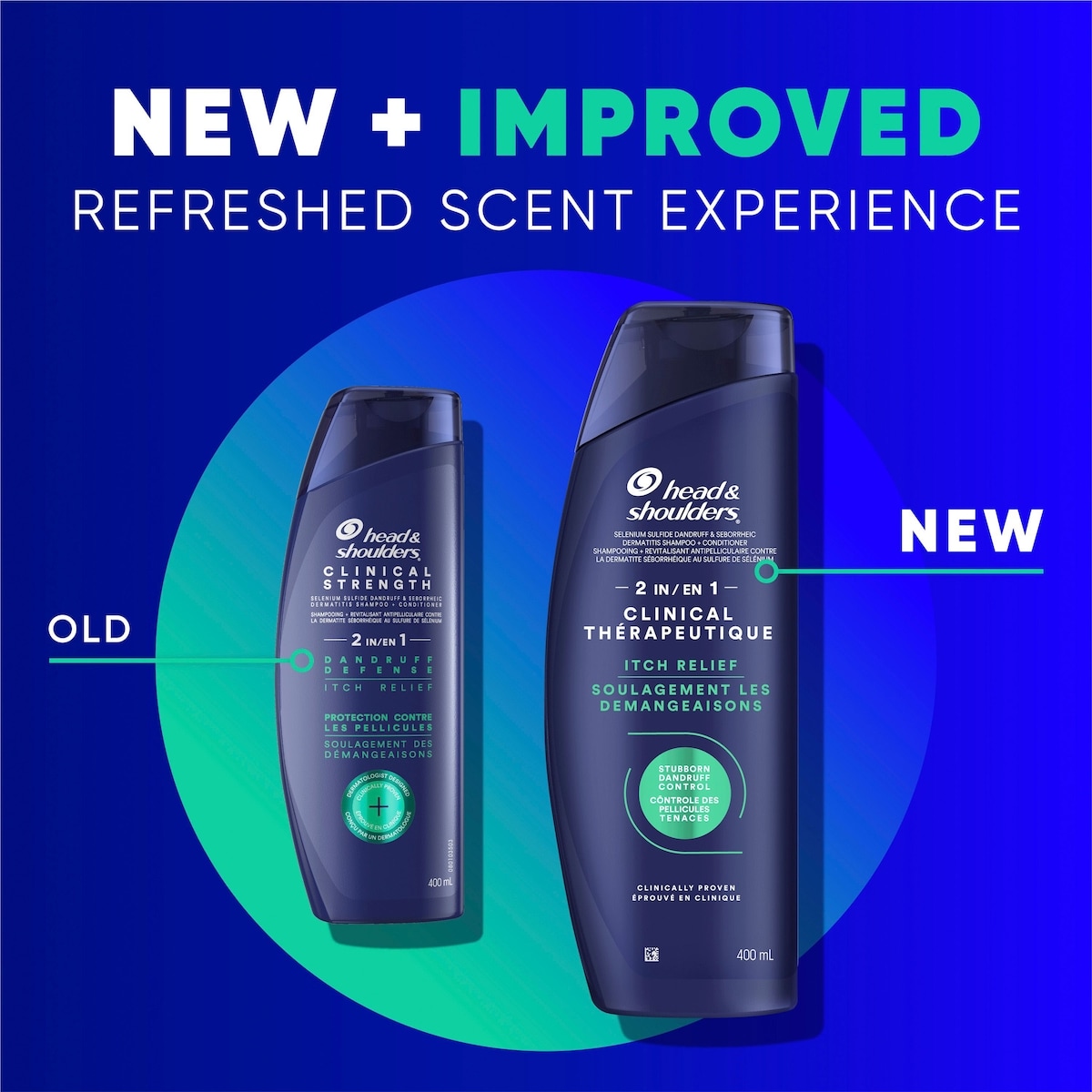 Produit 2 en 1 Action thérapeutique Protection contre les pellicules, 400 mL